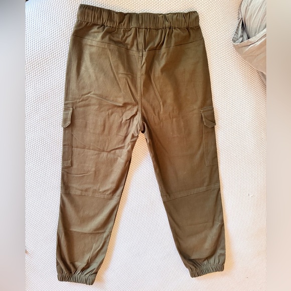 TREASURE & BOND Khaki Tan Women's Thick Canvas Cargo Jogger Pants - Picture 5 of 12